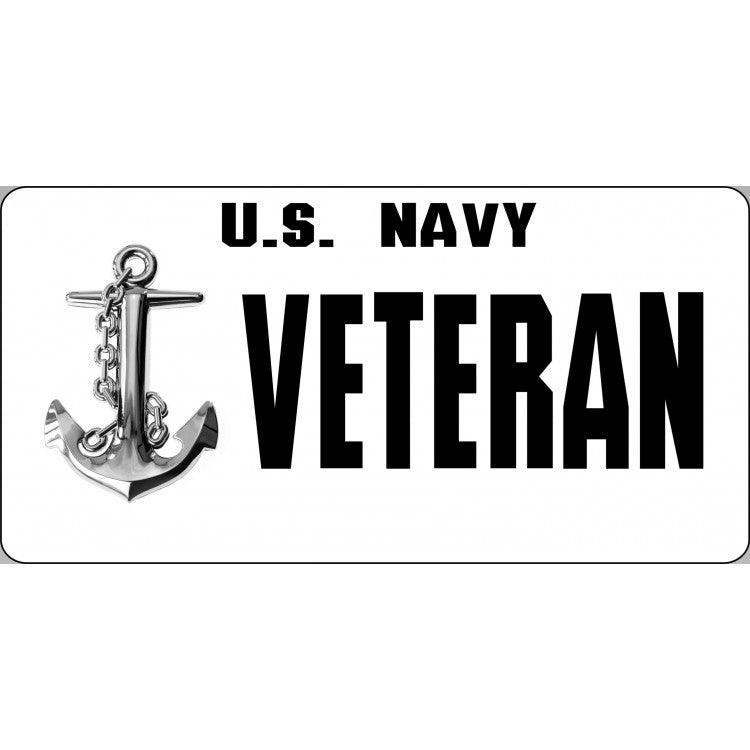 U.S. Navy Veteran Photo License Plate - Military Republic