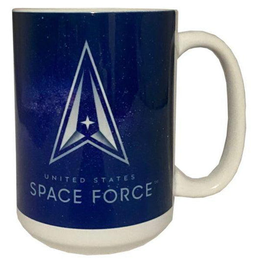 U.S. Space Force Logo with Galaxy Sublimation Print 15 oz. Mug - Military Republic