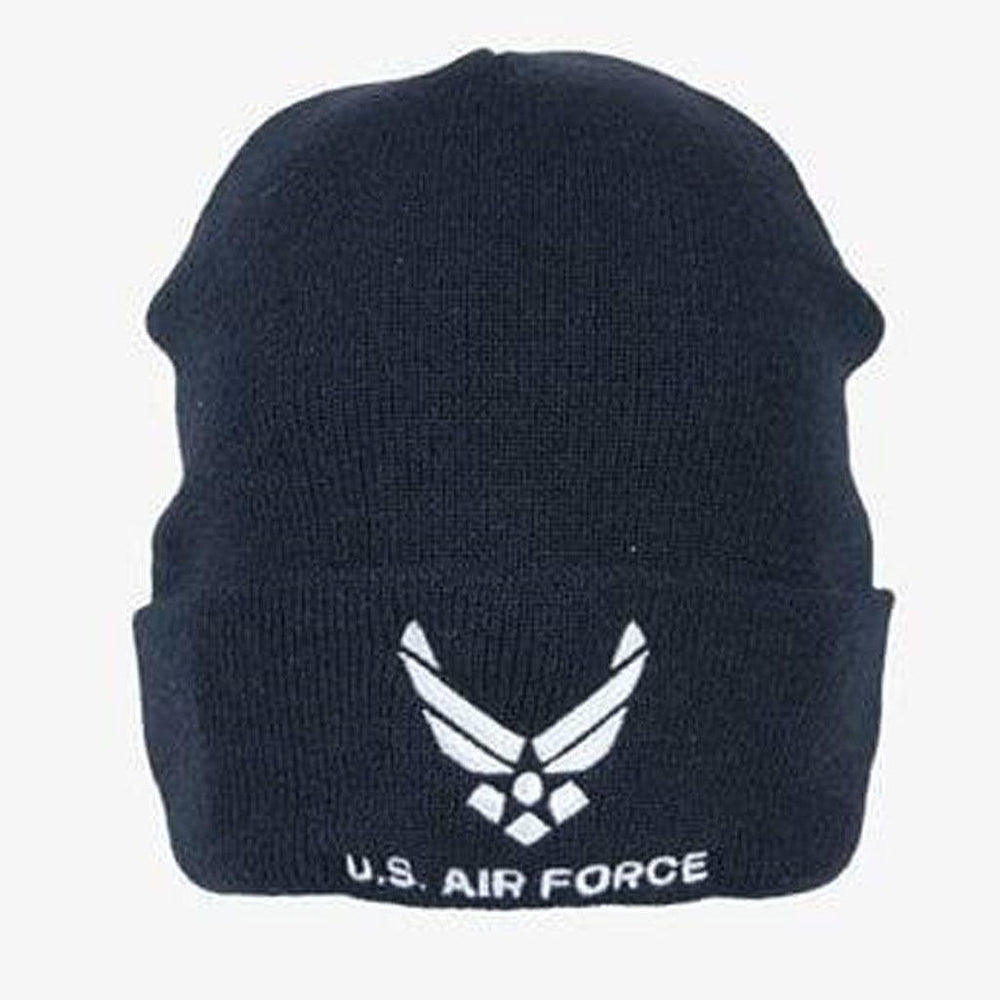 U.S. Air Force Knit Watch Cap Dark Navy with Logo - Military Republic