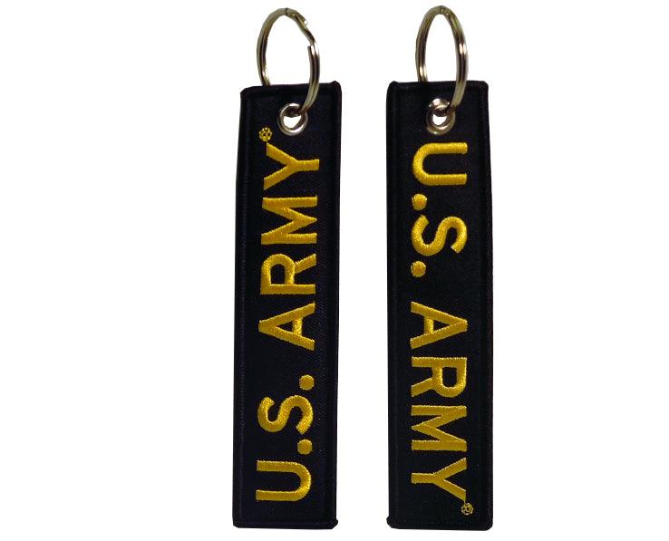 U.S Army Fabric Ribbon Keychain - Military Republic