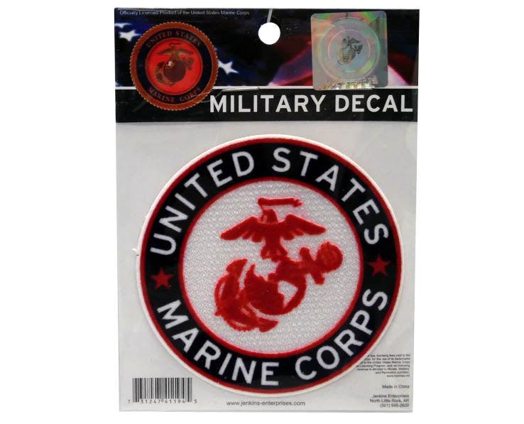 U.S Marine Corps Logo Flocked Decal - Military Republic