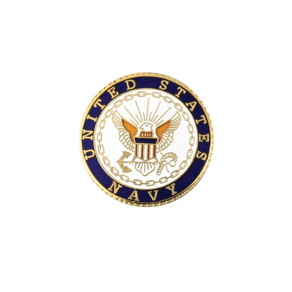 U.S Navy Crest Lapel Pin 1 1/2" - Military Republic
