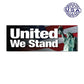 United States Patriotic United We Stand Bumper Strip Magnet (7.88" x 2.88") - Military Republic