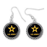 U.S. Army Rope Edge Earrings