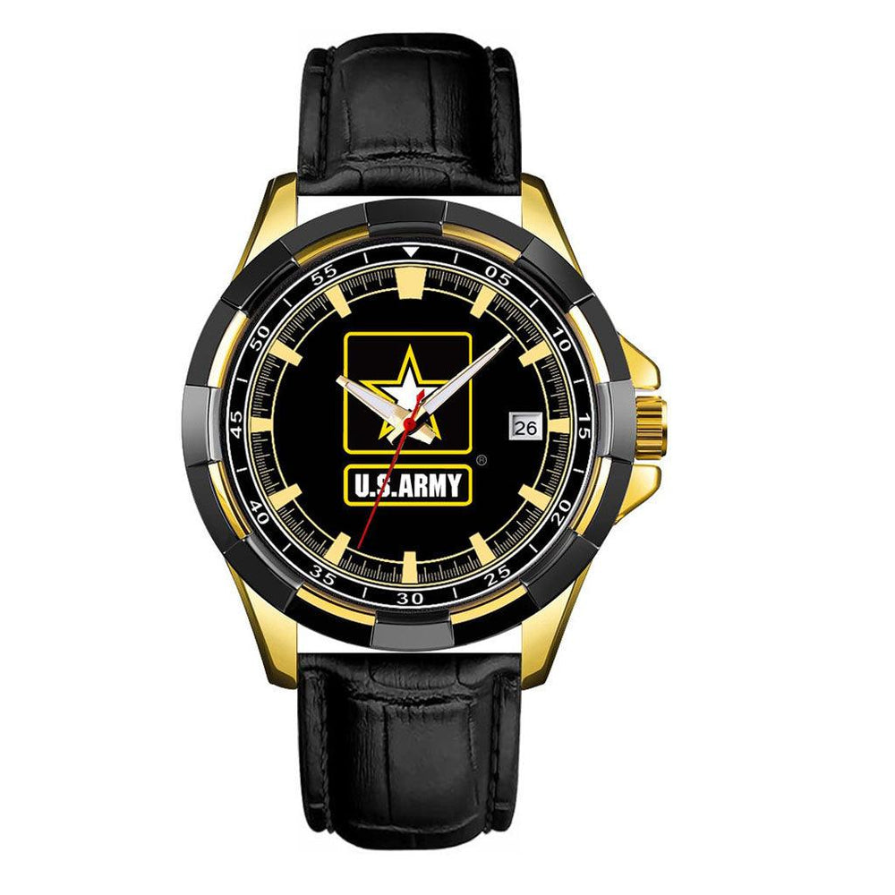 US Army Black Deluxe Watch - Military Republic