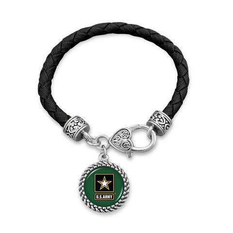 US Army Leather Bracelet - Military Republic