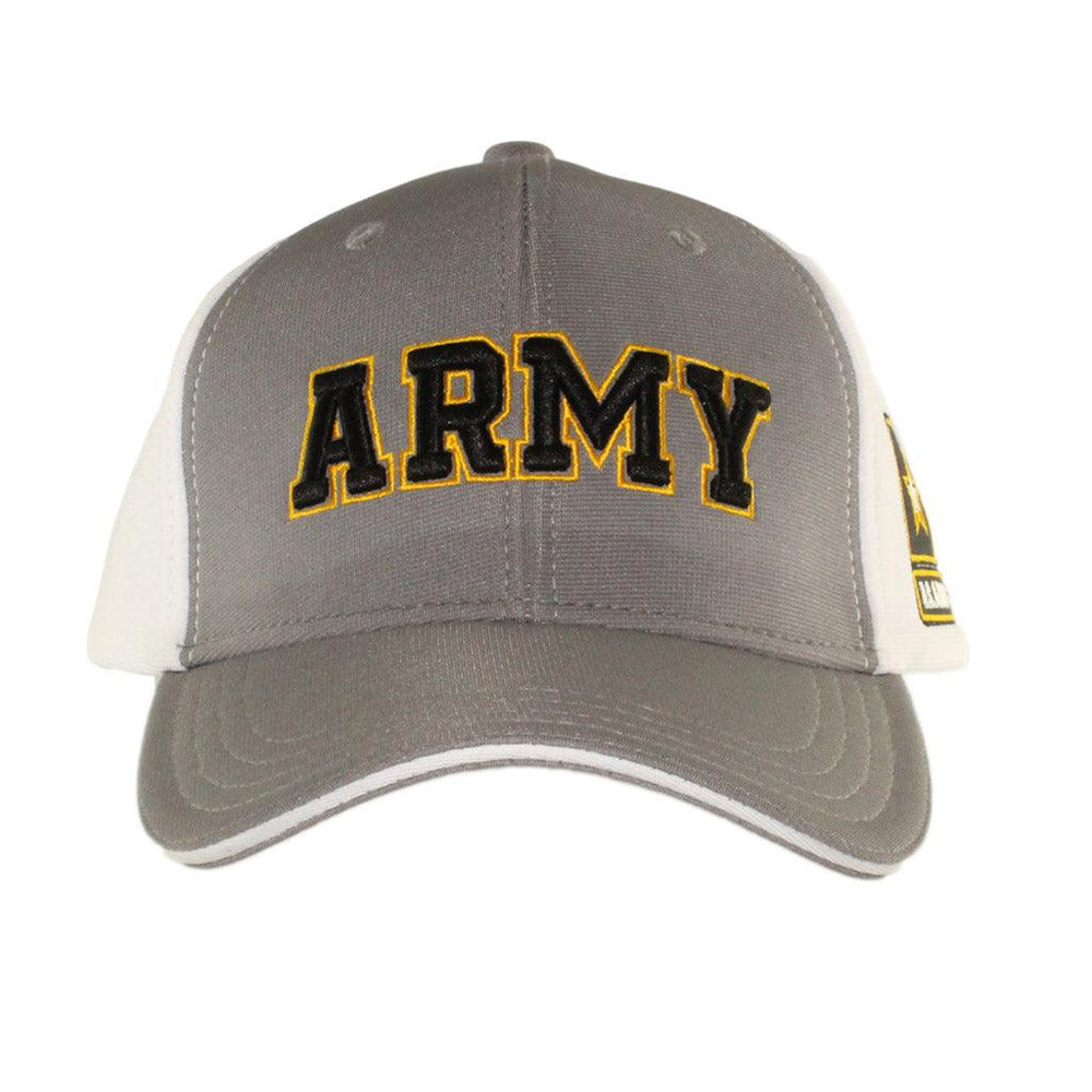 US Army Logo Gray & White Performance Cap - Military Republic