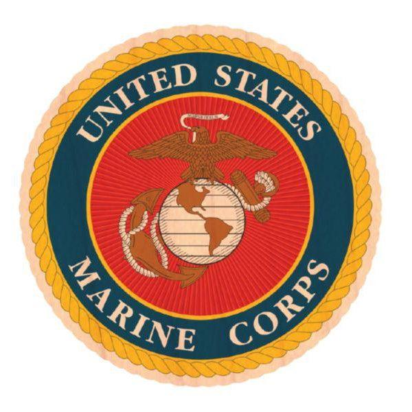 U.S. Marine Corps Wooden Sticker – Military Republic