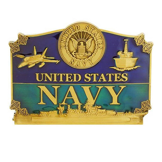 US Navy Action 3-1/2" Belt Buckle - Military Republic