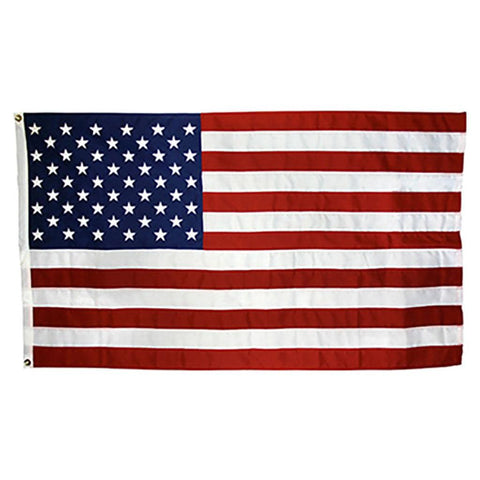 United States Flag- Nylon Outdoors- Sizes 16"x24"/ 2'x3' /2.5'x4' /3'x5'/ 4'x6'/ 5'x8' /6'x10' - Military Republic