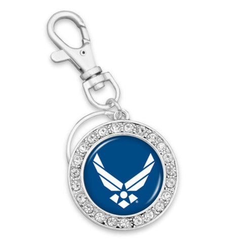 us-airforce-round-crystal-key-chain