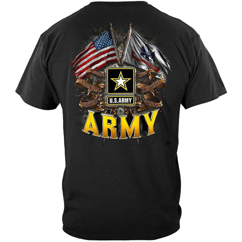 US Army Double Flag T-Shirt - Military Republic