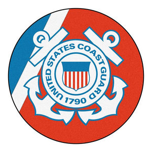 US Coast Guard Round Mat - Military Republic
