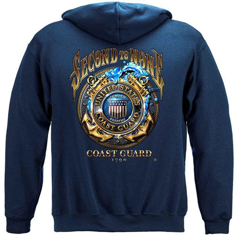 U.S. Coast Guard Second to None Hoodie - Military Republic