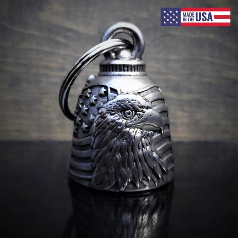 US Flag Eagle Motorcycle Guardian Bell - Military Republic