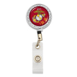 U.S. Marines® Crystal Ring Badge Holder - for Wife - Military Republic