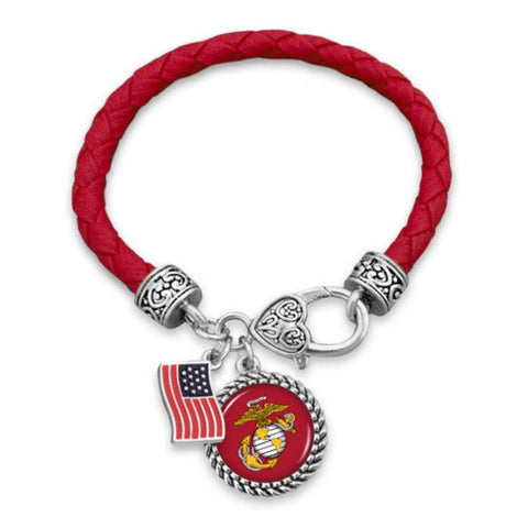 us-marines-leather-bracelet-with-flag-accent