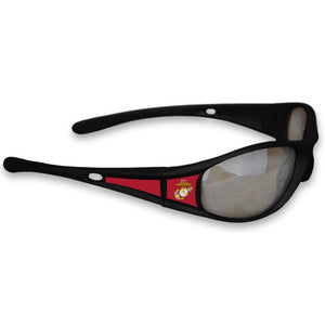 U.S. Marines Black Sports Rimmed Sunglasses - Military Republic
