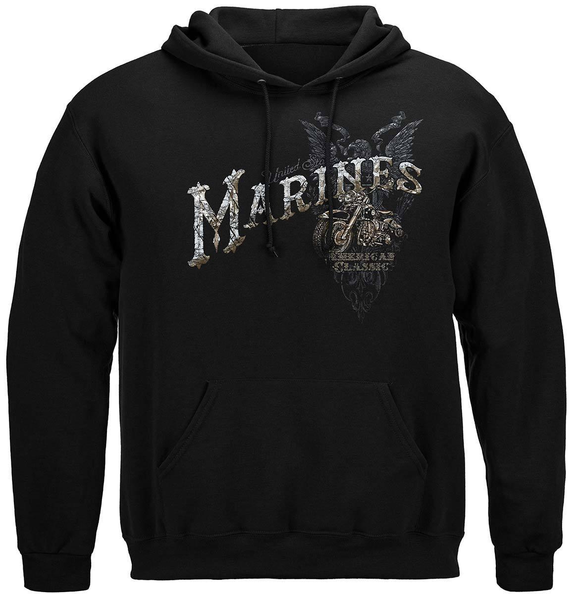 USMC American Classic Bike Hoodie - Military Republic