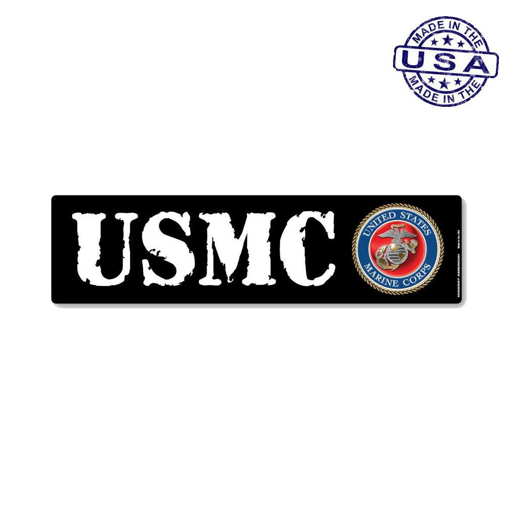 United States Marines USMC Bumper Strip Magnet (10.88" x 2.88") - Military Republic