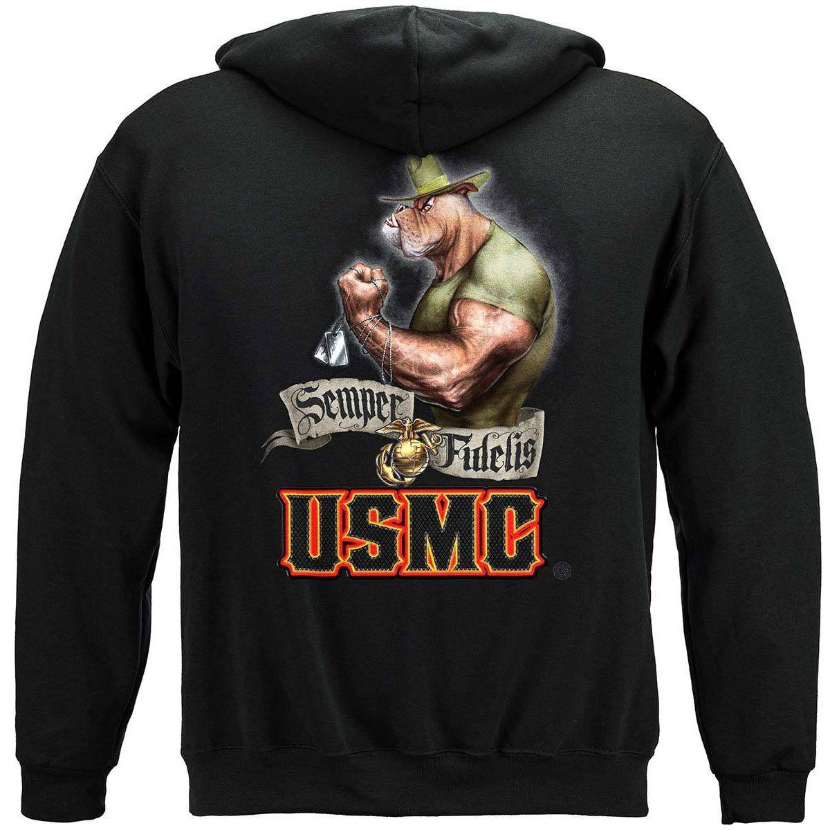 USMC Chesty Bull Dog T-Shirt - Military Republic