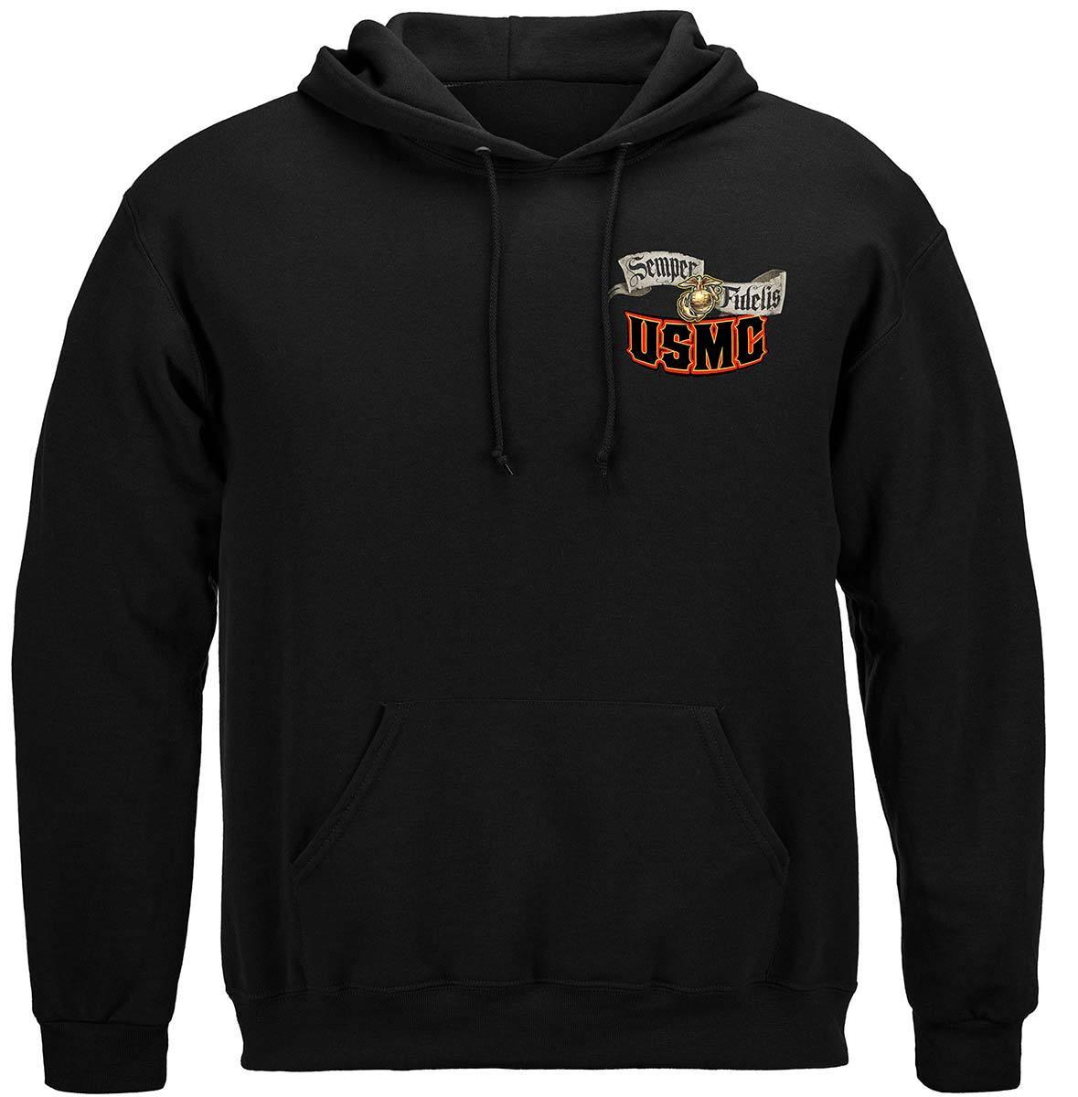 USMC Chesty Bull Dog Hoodie - Military Republic