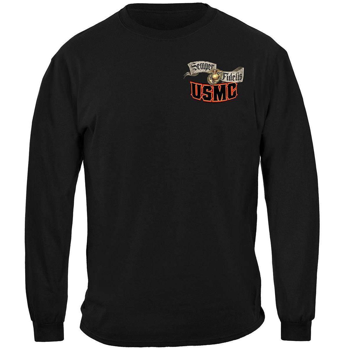 USMC Chesty Bull Dog Long Sleeve - Military Republic