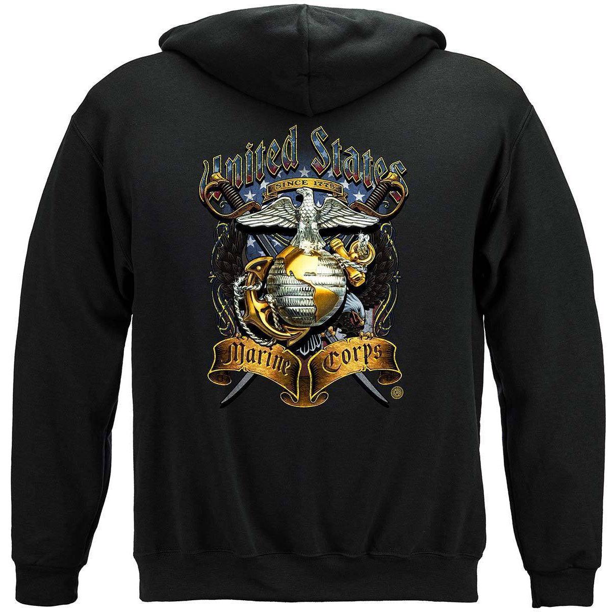 USMC Crossed Swords T-Shirt - Military Republic
