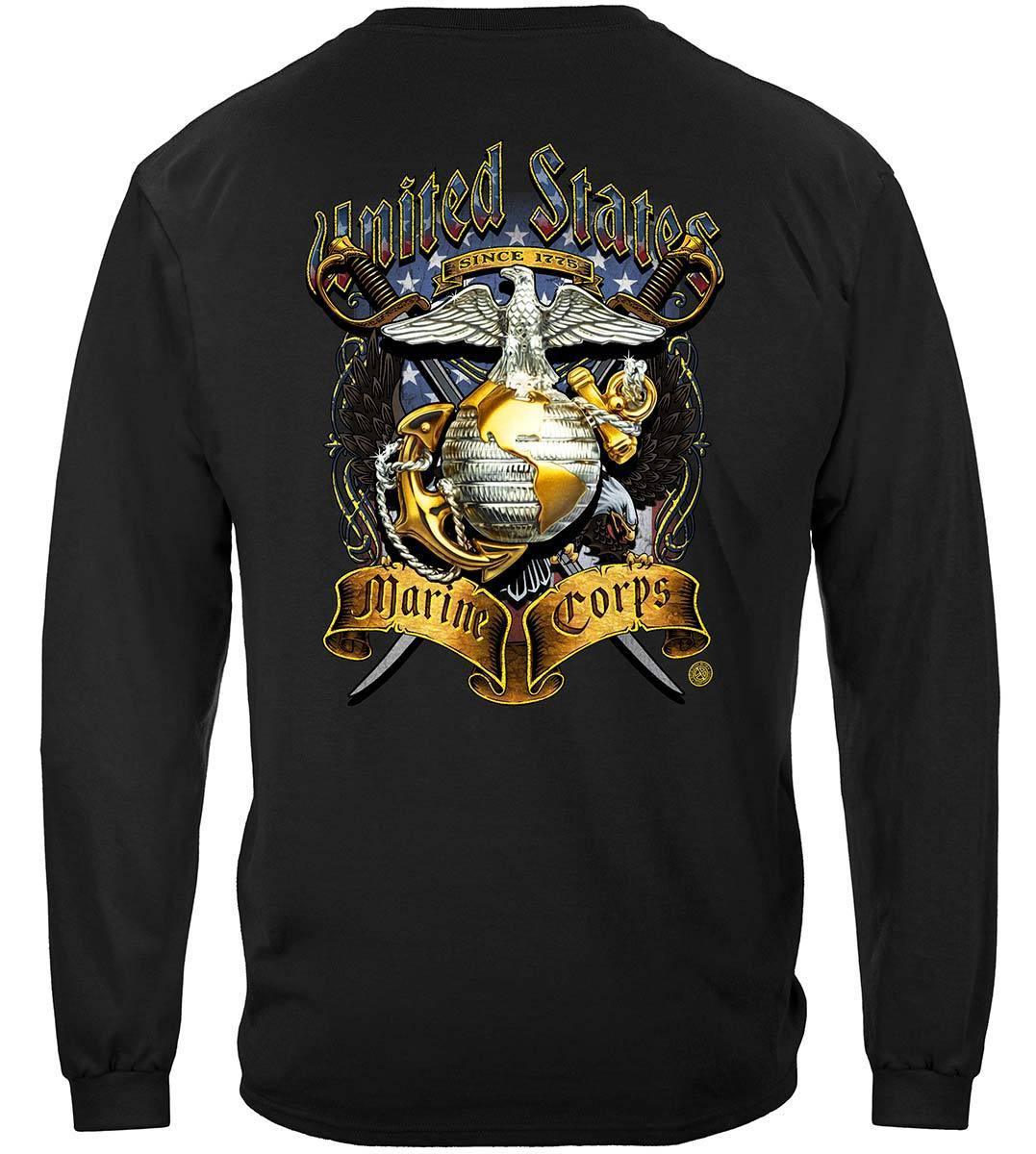 USMC Crossed Swords Hoodie - Military Republic