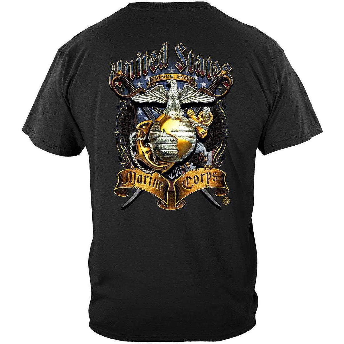 USMC Crossed Swords T-Shirt - Military Republic