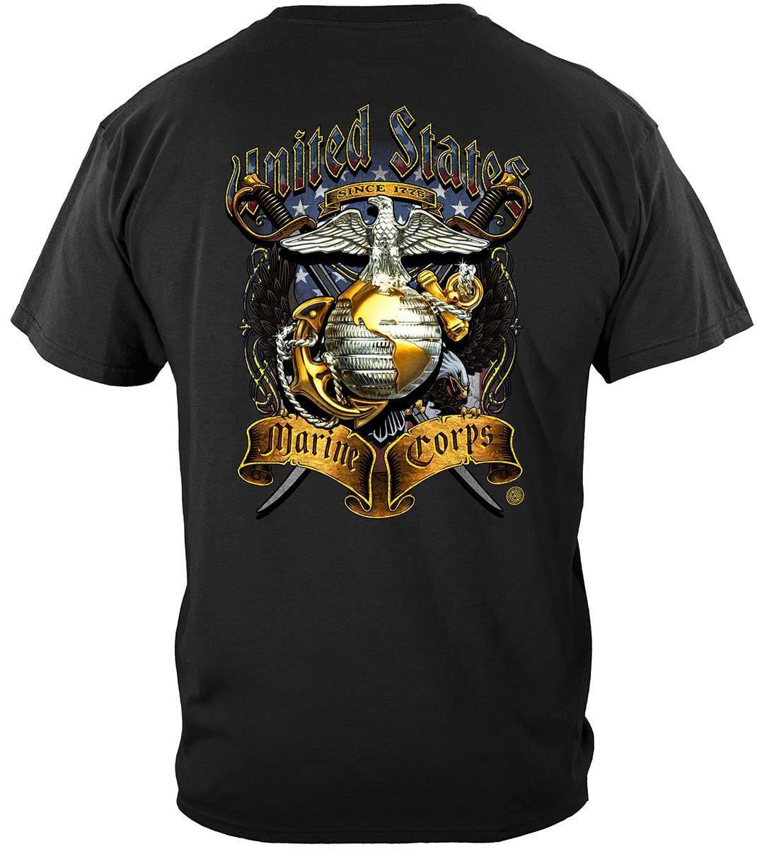 USMC Crossed Swords Hoodie - Military Republic