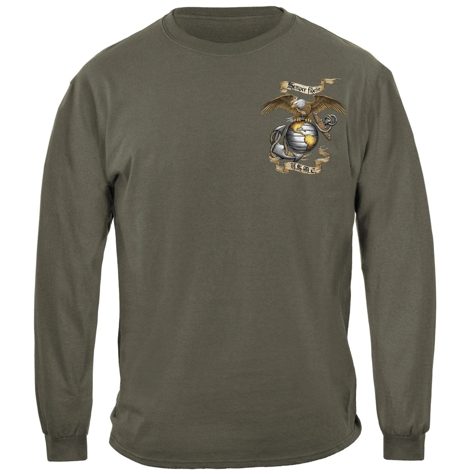 USMC Eagle Green Long Sleeve - Military Republic