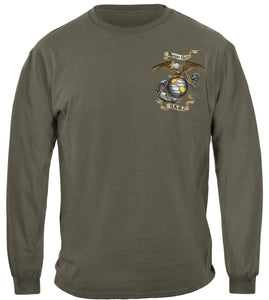 USMC Eagle Green Hoodie - Military Republic