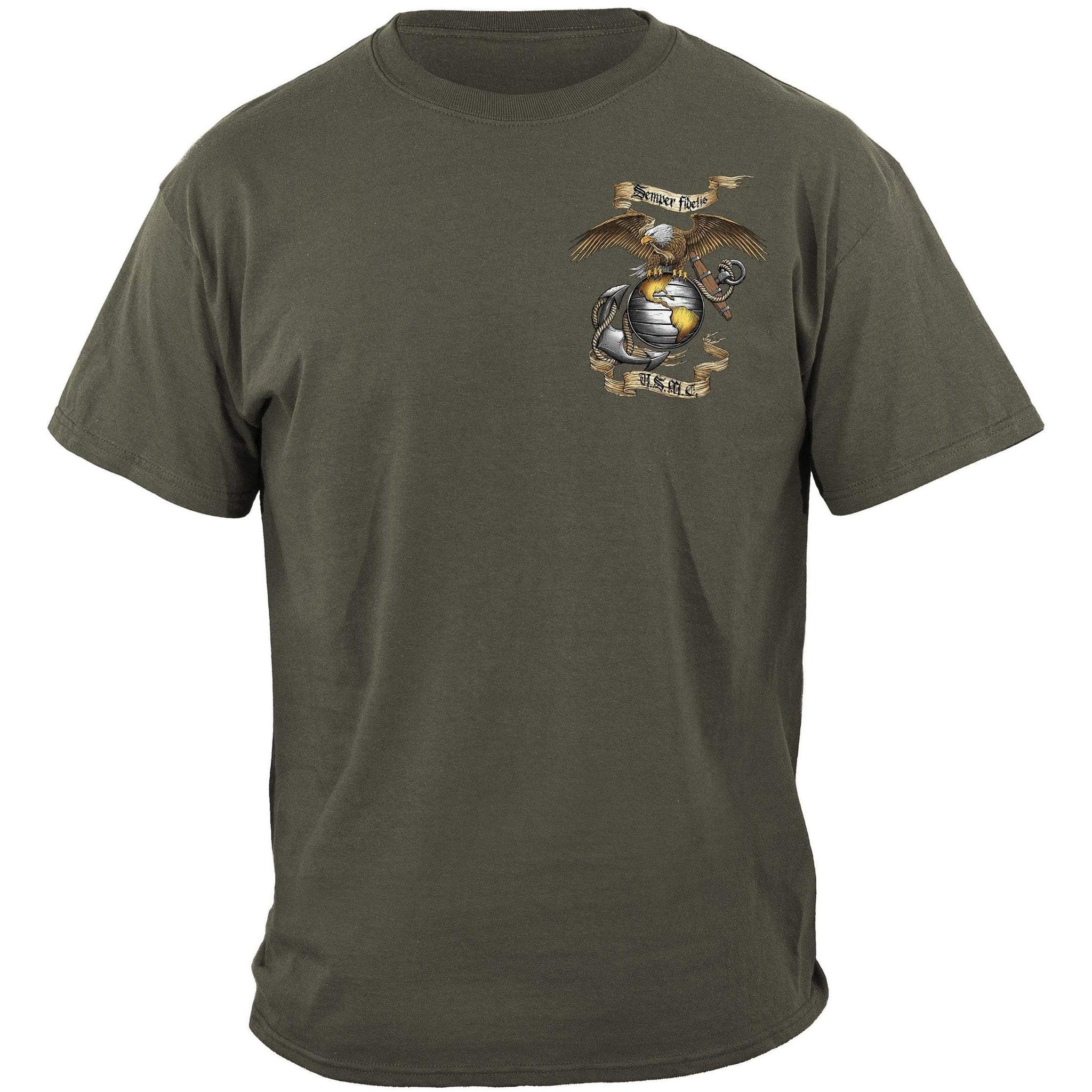 USMC Eagle Green T-Shirt – Military Republic
