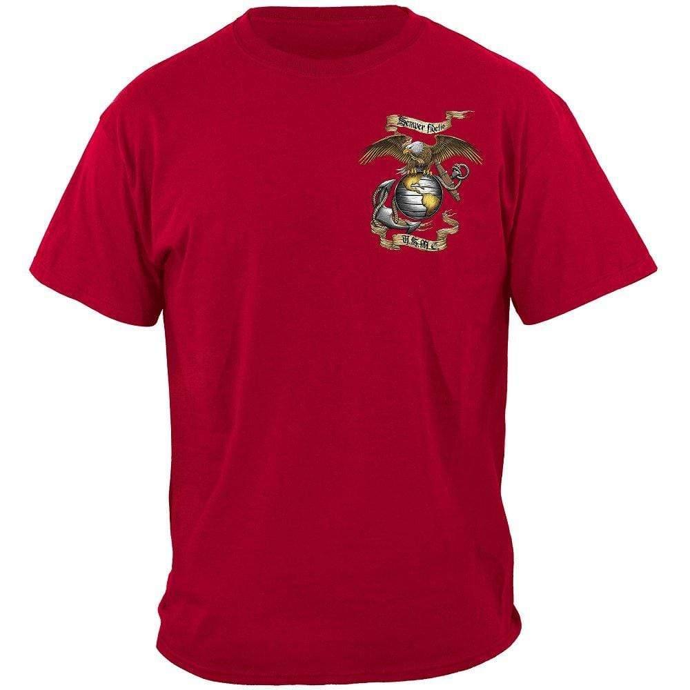 USMC Eagle Red Hoodie - Military Republic