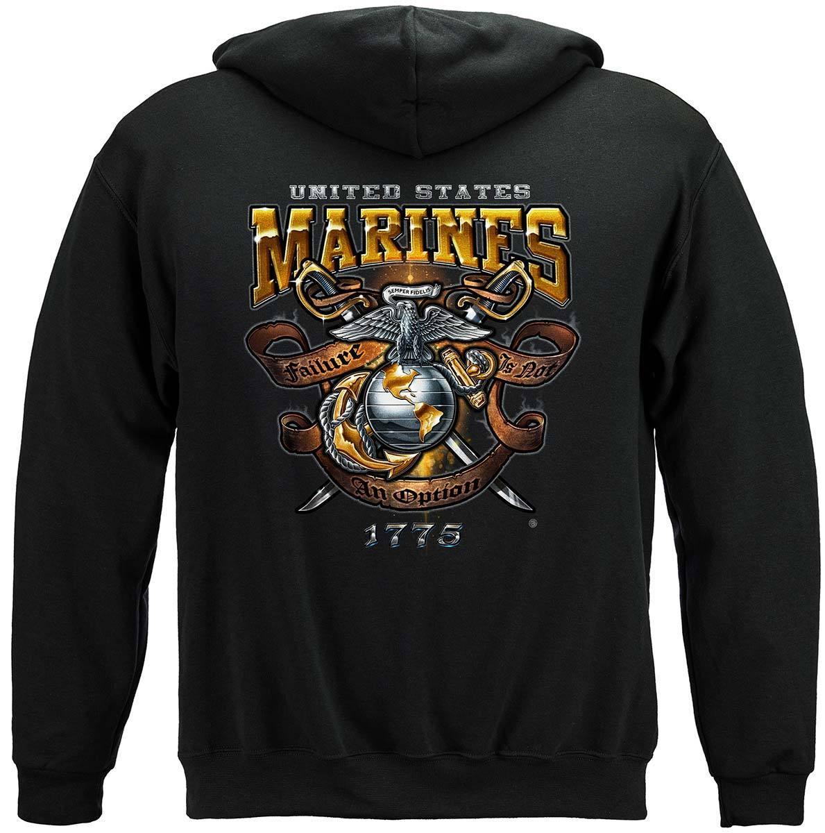 USMC Failure Is Not An Option Premium Hoodie - Military Republic