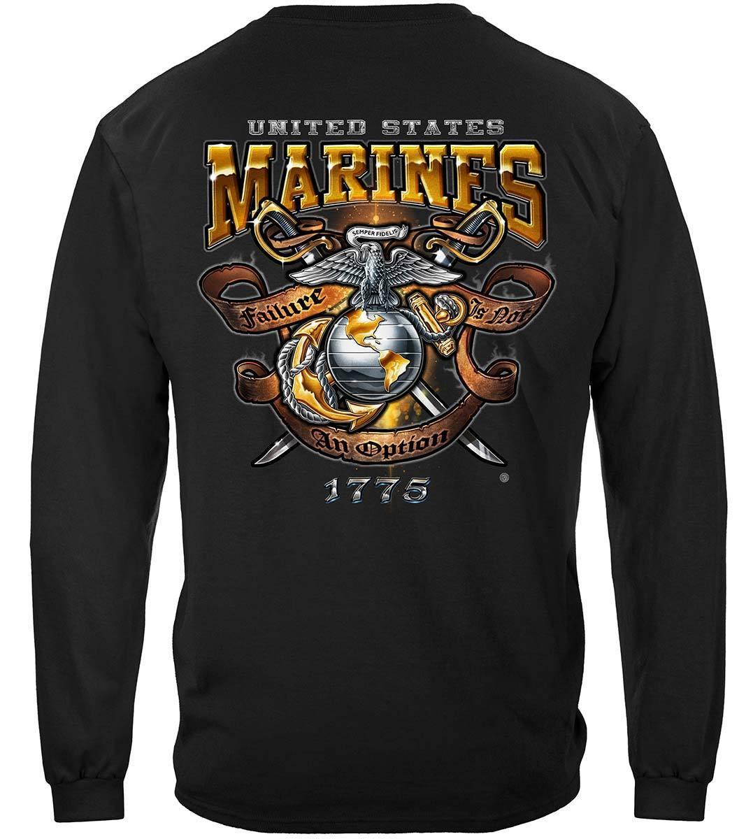 USMC Failure Is Not An Option Premium Hoodie - Military Republic