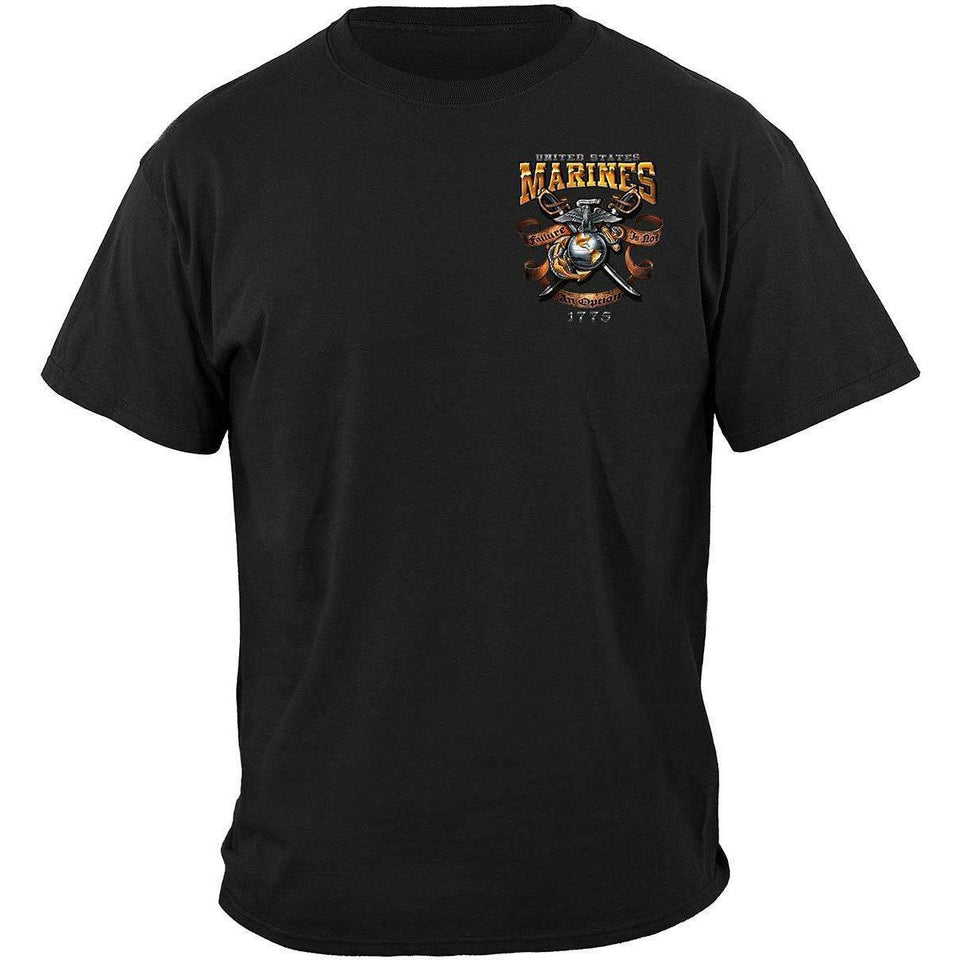 USMC Failure Is Not An Option Premium T-Shirt - Military Republic