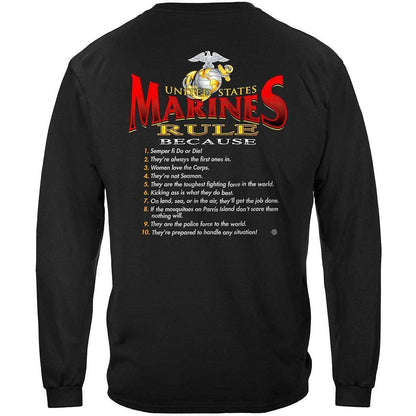 USMC Marines Rule Long Sleeve - Military Republic