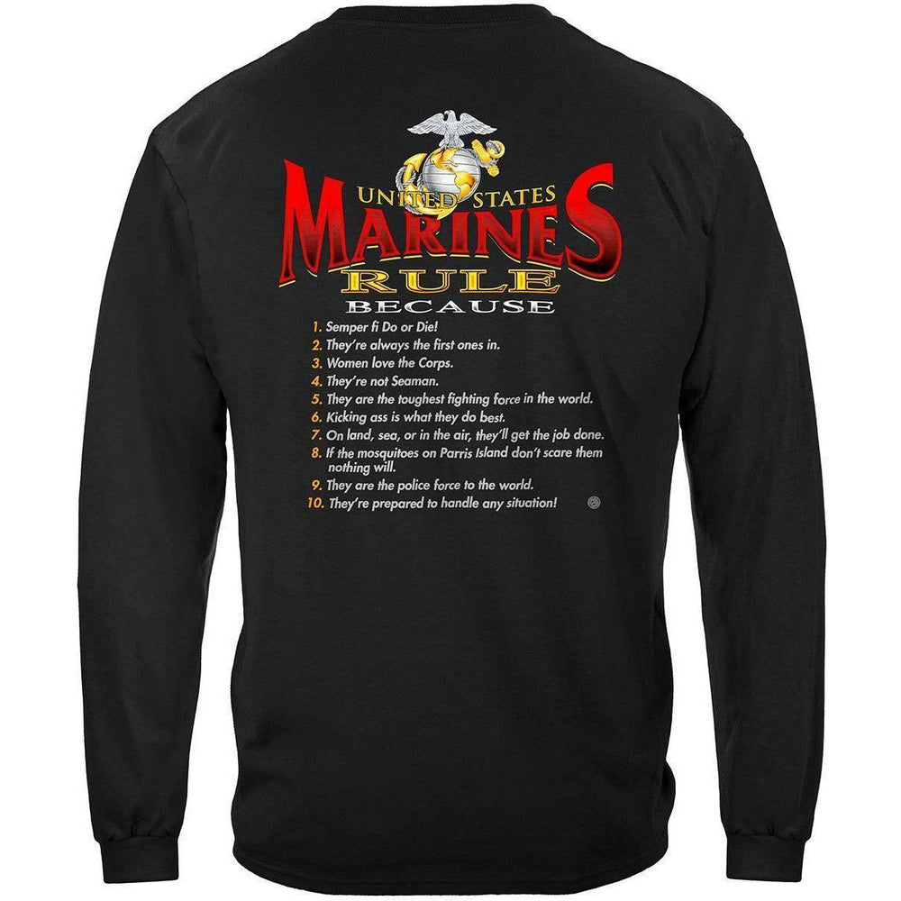 USMC Marines Rule Long Sleeve - Military Republic