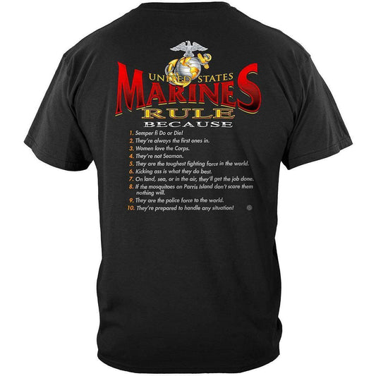 USMC Marines Rule T-Shirt - Military Republic