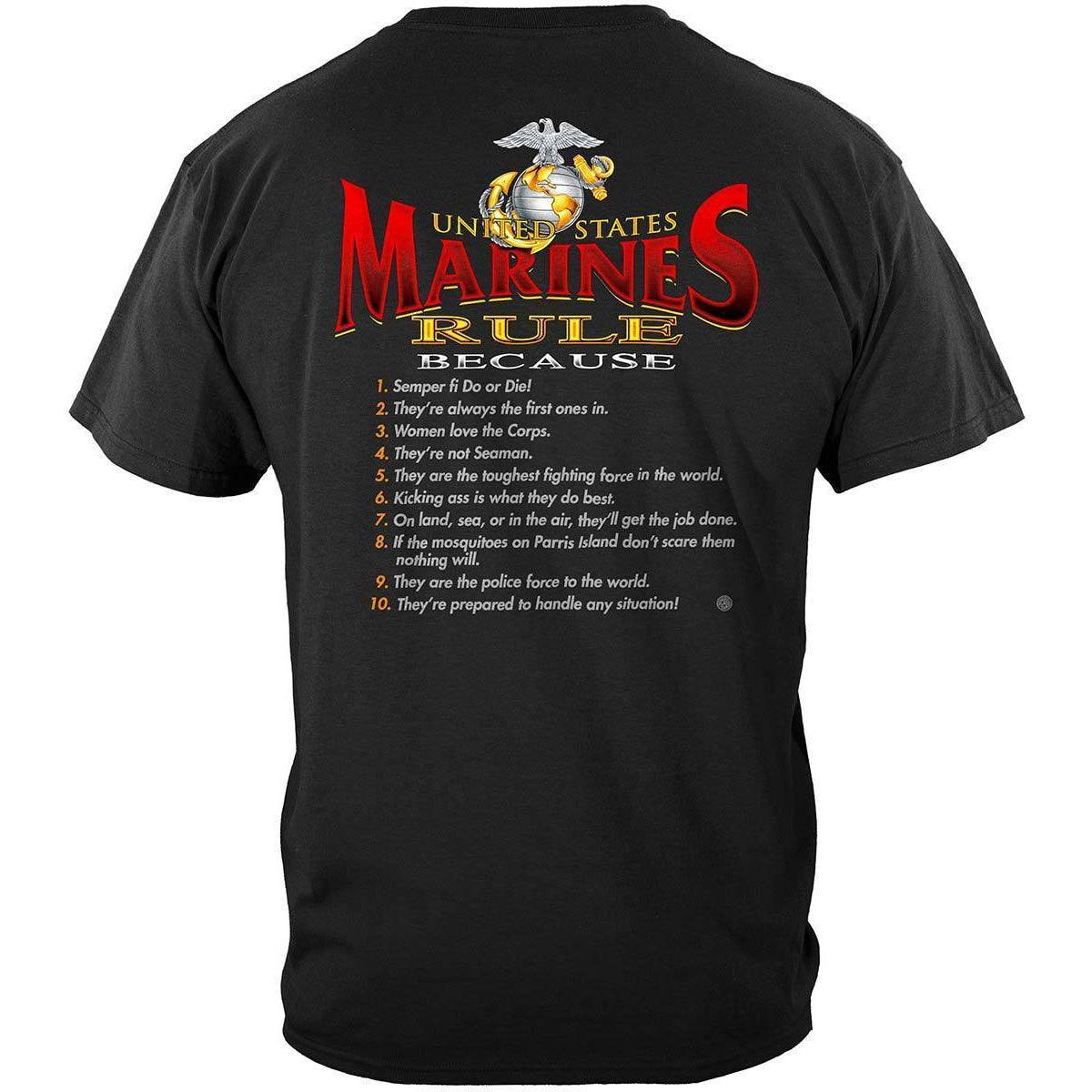 USMC Marines Rule Long Sleeve - Military Republic