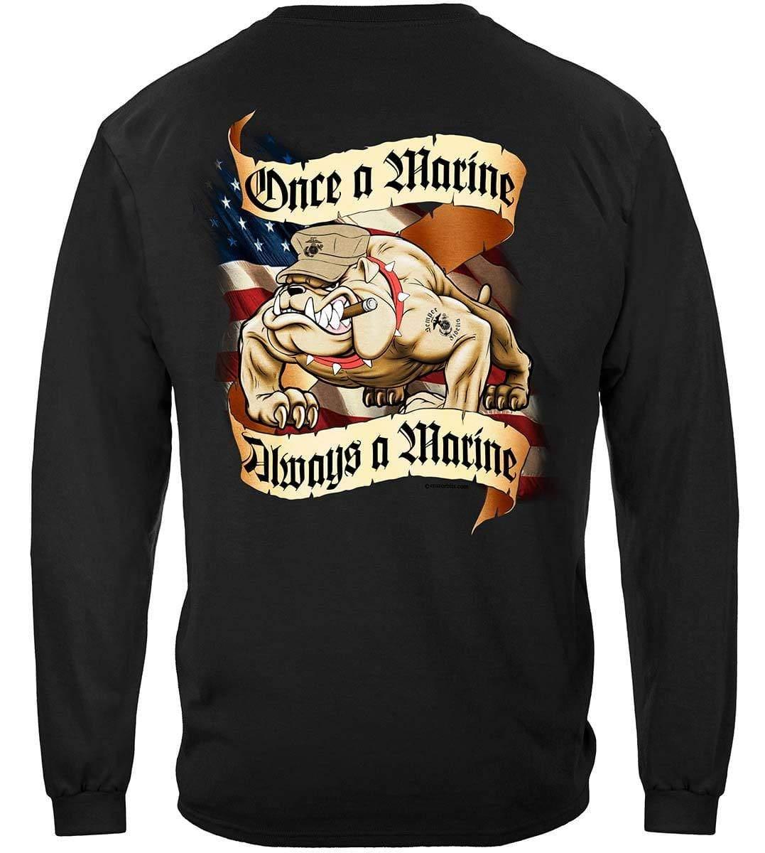 USMC Once A Marine Always A Marine Hoodie - Military Republic