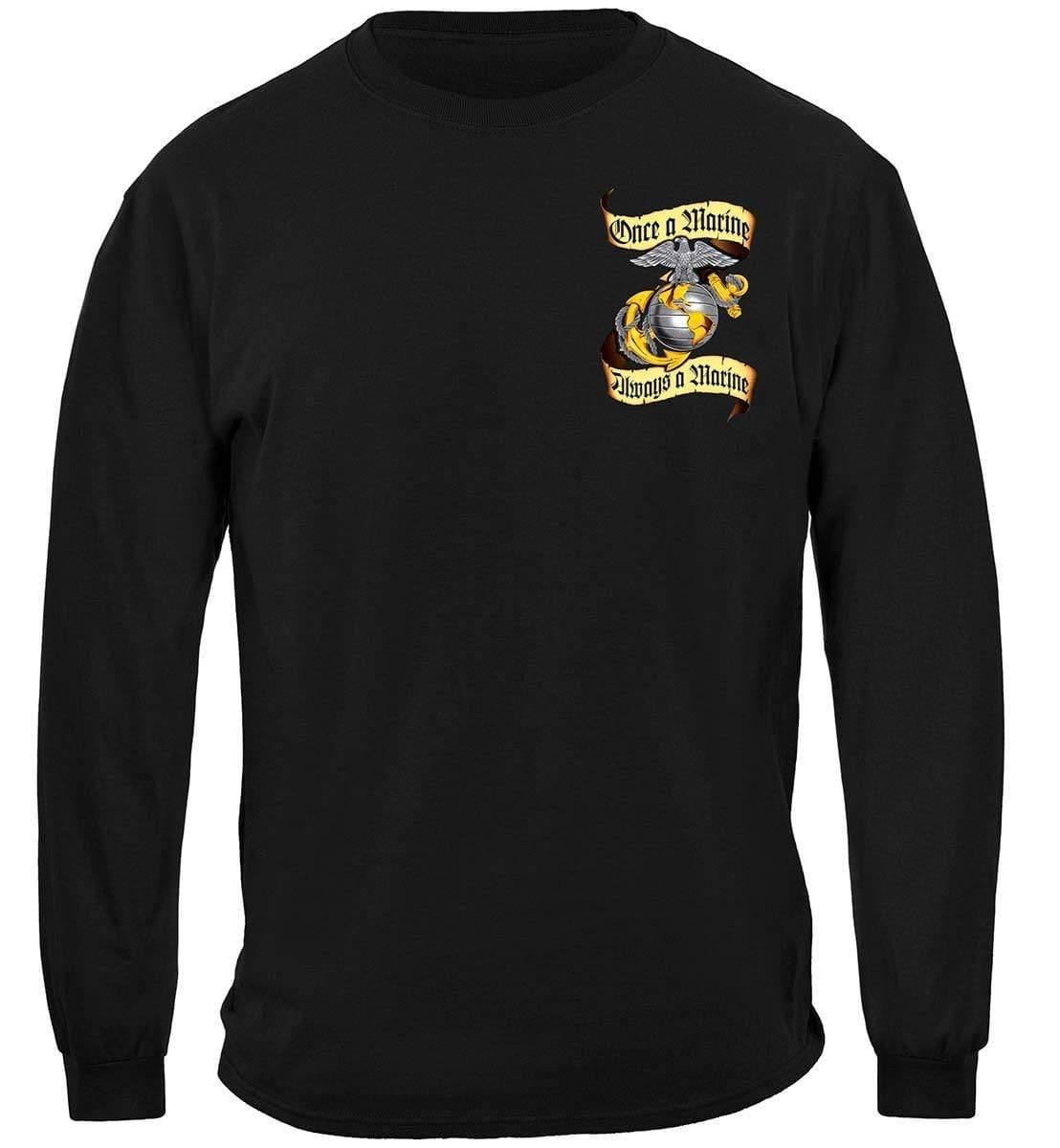 USMC Once A Marine Always A Marine Hoodie - Military Republic