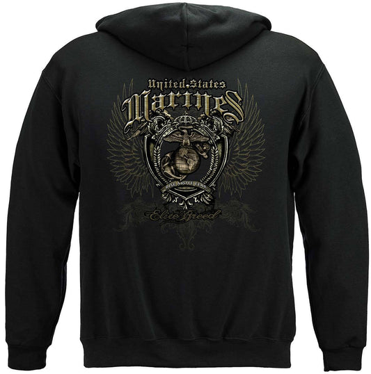USMC Rise Above Your Fear Elite Breed Hoodie - Military Republic