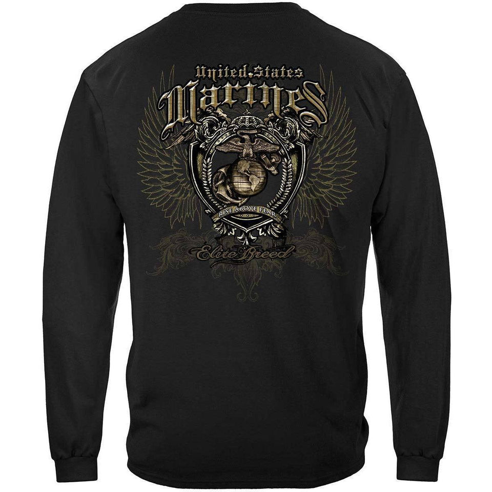 USMC Rise Above Your Fear Elite Breed T-Shirt - Military Republic