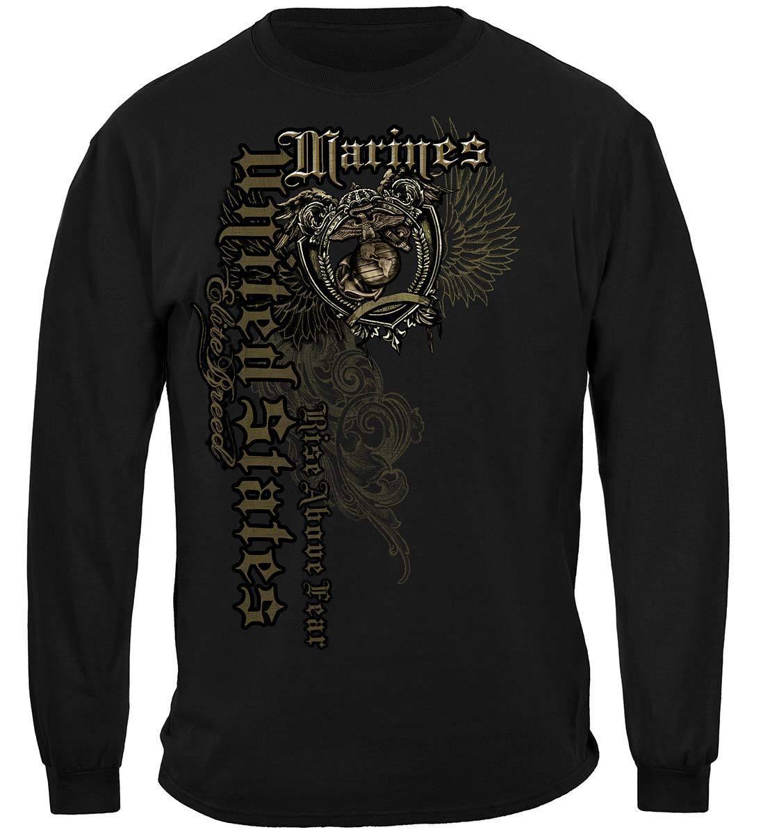 USMC Rise Above Your Fear Elite Breed Hoodie - Military Republic