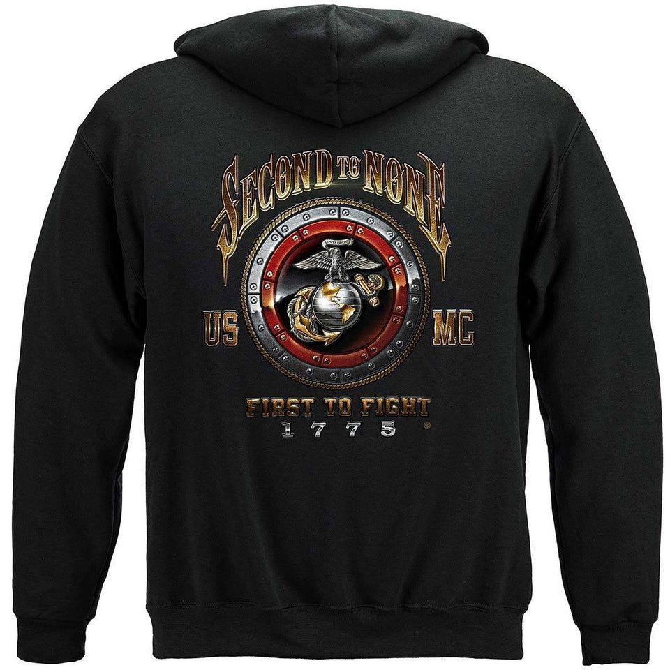 USMC Second To None T-Shirt with EGA Logo - Military Republic