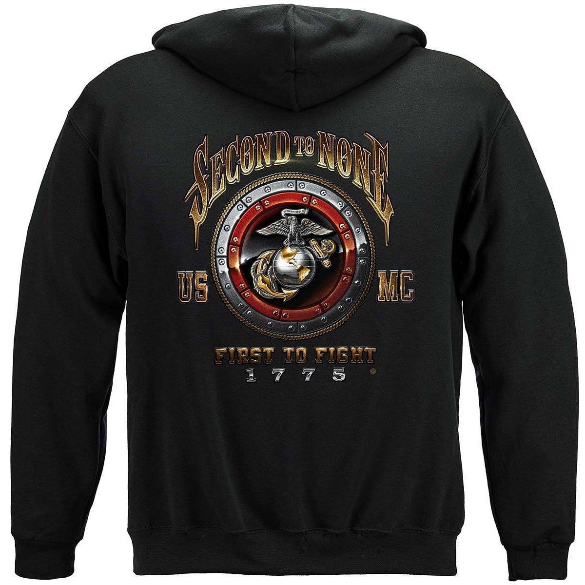 USMC Second To None Long Sleeve with EGA Logo - Military Republic