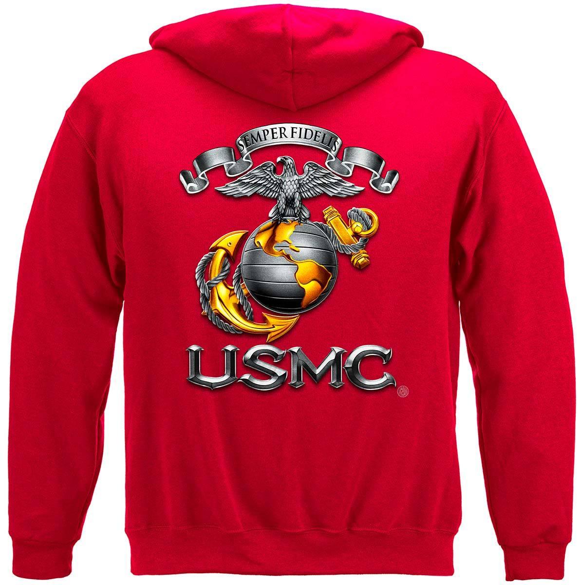USMC Semper Fidelis Hoodie - Military Republic